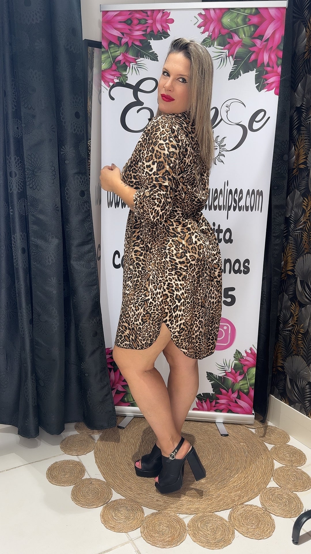 Vestido leopardo