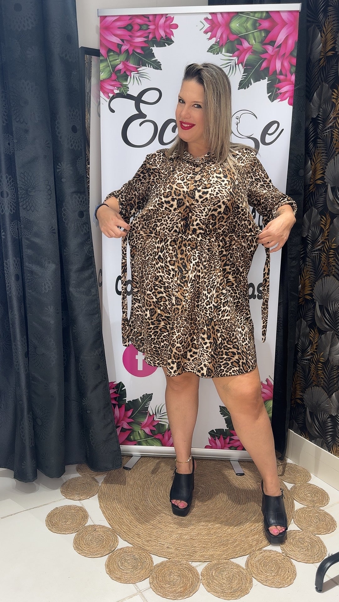 Vestido leopardo