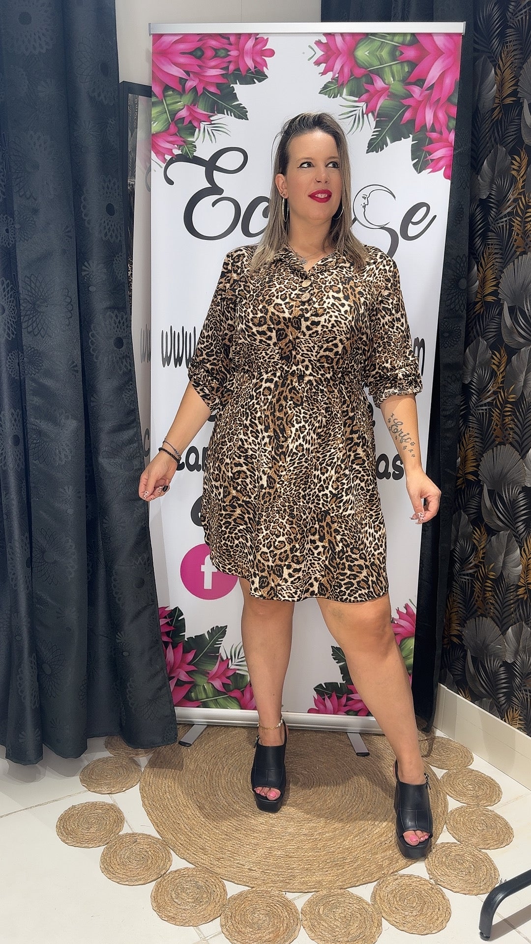 Vestido leopardo